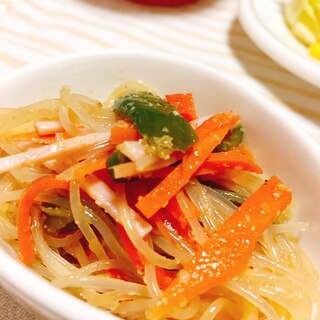 【簡単】さっぱり美味しい！中華風春雨サラダ